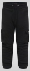 D555 Dexter 1 Cargo Jogger With Bear Embroidery Noir