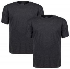 Adamo 129420 T-shirt lot de 2 Gris foncé chiné