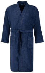 Adamo 149014 Peignoir en velours Bleu marine
