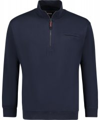 Adamo 159305 Sweat-shirt col montant zippé Bleu foncé