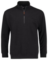 Adamo 159305 Sweat-shirt col montant zippé Noir
