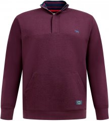 D555 Lancaster Sweat Matelassé Bordeaux