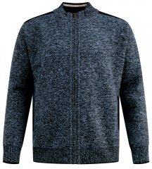 D555 Dereham 1 Gilet Tricoté Zippé Avec Doublure Bleu Marine