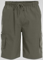 D555 Nick Short à poches et taille élastique Khaki