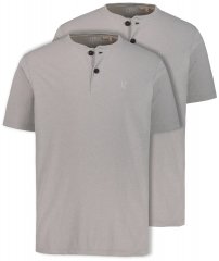 JP1880 708420 T-shirt Henley lot de 2 Gris chiné
