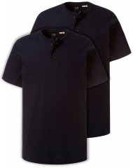 JP1880 708420 T-shirt Henley lot de 2 Bleu marine