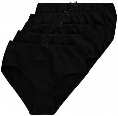 Ulla Popken 710201 Culottes lot de 5 Noir