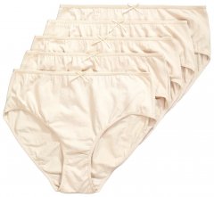 Ulla Popken 710201 Culottes lot de 5 Beige