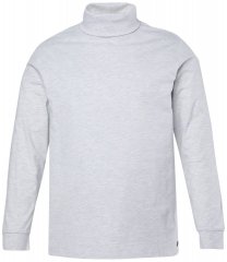 JP1880 723303 T-shirt col roulé manches longues Naturel chiné TALL