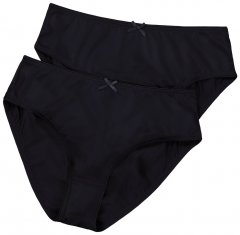Ulla Popken 781658 Culottes lot de 2 Noir