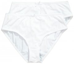 Ulla Popken 781658 Culottes lot de 2 Blanc