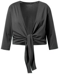 Ulla Popken 794514 Boléro en jersey à nouer Anthracite
