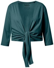 Ulla Popken 794514 Boléro en jersey à nouer Pétrole