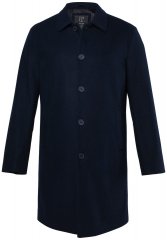 JP1880 795116 Déperlant Manteau en laine Bleu marine