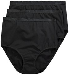Ulla Popken 795269 Culottes lot de 3 Noir