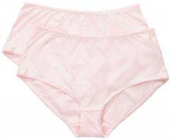 Ulla Popken 800279 Culottes à rayures lot de 2 Rose