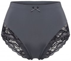 Ulla Popken 809385 Culotte gainante en dentelle Anthracite