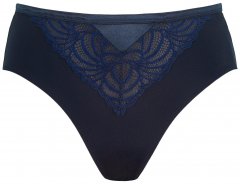 Ulla Popken 811602 Culottes en dentelle Bleu marine