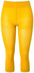 Ulla Popken 815580 Legging collant 3/4 avec protection des cuisses 80 den Jaune moutarde
