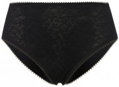 Ulla Popken 825790 Culottes à fleurs en dentelle Noir