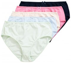 Ulla Popken 825984 Culottes à pois lot de 5 Bleu clair