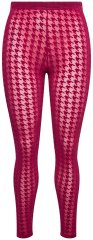 Ulla Popken 828982 Legging collant à carreaux Rouge baie