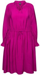 Ulla Popken 830615 Robe à manches longues et volants Lilas