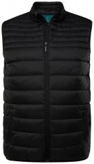 Boston Park 583 Gilet matelassé à col montant Noir