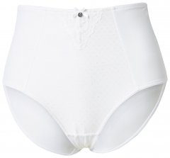 Ulla Popken 834307 Culotte gainante en dentelle Blanc cassé