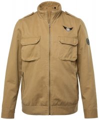 Men+ 641 Veste en coton à col montant Camel