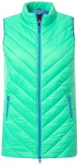 Ulla Popken 837409 Gilet HYPRAR matelassé Vert clair