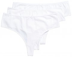 Ulla Popken 838637 Strings lot de 3 Blanc