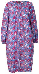 Ulla Popken 838839 Robe chemise imprimée Pétrole