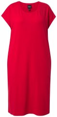 Ulla Popken 839896 Robe en jersey à strass Rose