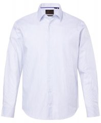 JP1880 Business Shirt Long Sleeve Striped Snow White