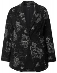 Ulla Popken 841901 Blazer à motifs Noir