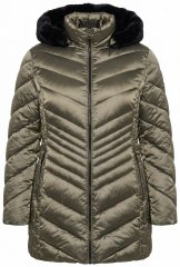 Ulla Popken 842013 Veste matelassée Marron clair