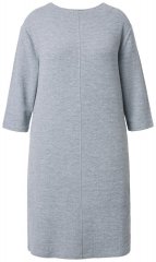 Ulla Popken 843999 Robe à manches 3/4 Gris chiné