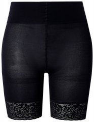 Ulla Popken 845319 Panty anti-frottement en dentelle Noir
