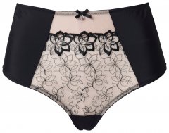 Ulla Popken 845347 Strings à fleurs Vieux rose