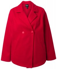 Ulla Popken 846021 Manteau en polaire Rouge