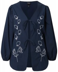 Ulla Popken 846197 Veste Bleu marine