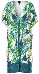 Ulla Popken 846493 Robe imprimée Pétrole