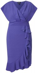 Ulla Popken 848120 Robe à volants Lilas