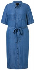 Ulla Popken 848491 Robe chemise Bleu denim
