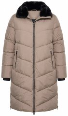 Ulla Popken 850041 Manteau matelassé Taupe