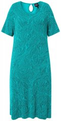 Ulla Popken 850344 Robe t-shirt imprimée Turquoise