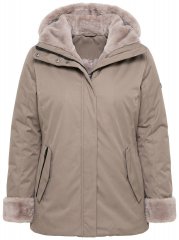 Ulla Popken 850509 Veste en fausse fourrure Taupe