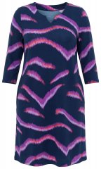 Ulla Popken 850920 Robe en jersey Bleu marine