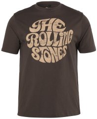 JP1880 851001 Rolling Stones Retro Logo T-shirt Noisette